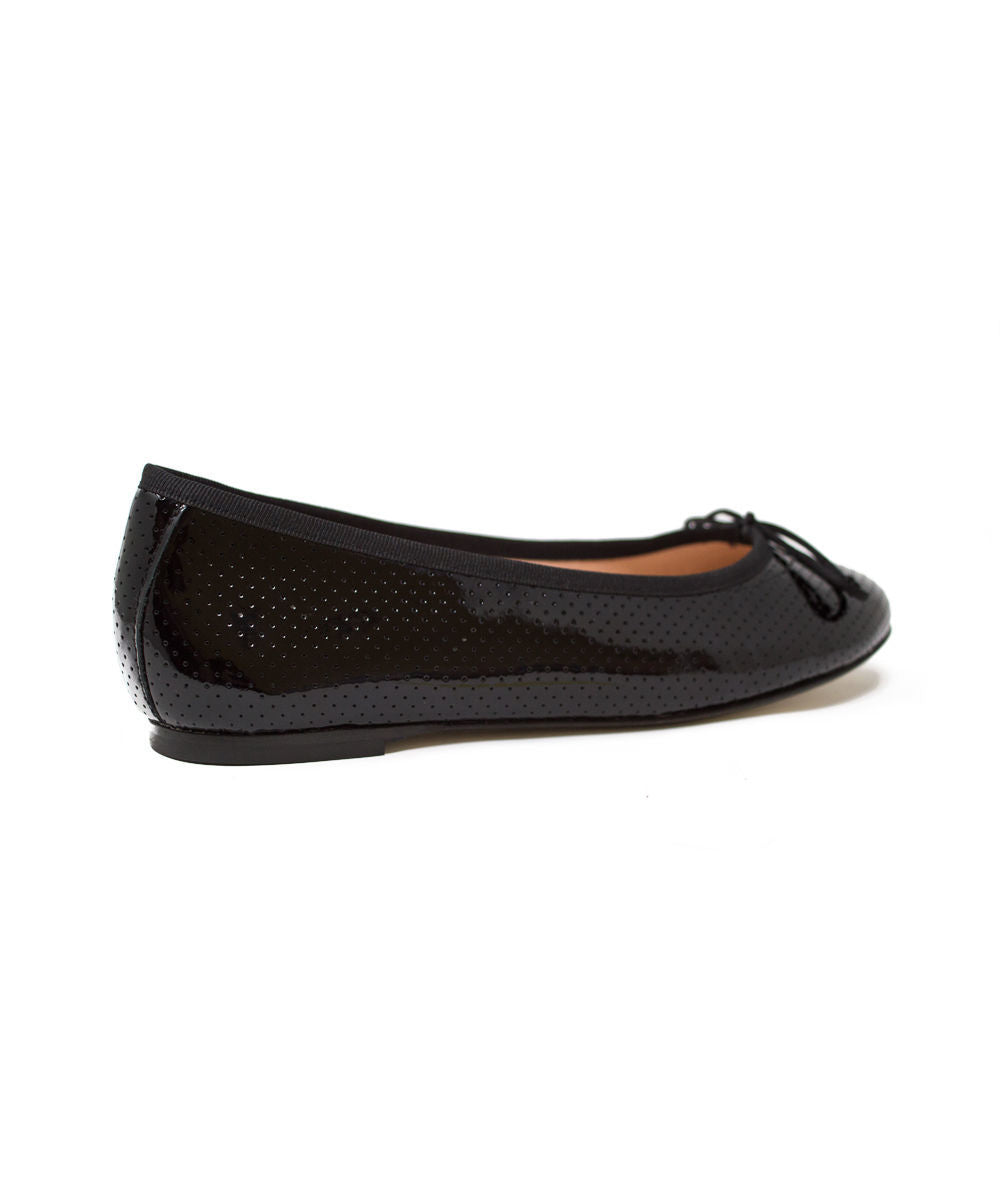 Ballet Flat - Black Perforated
