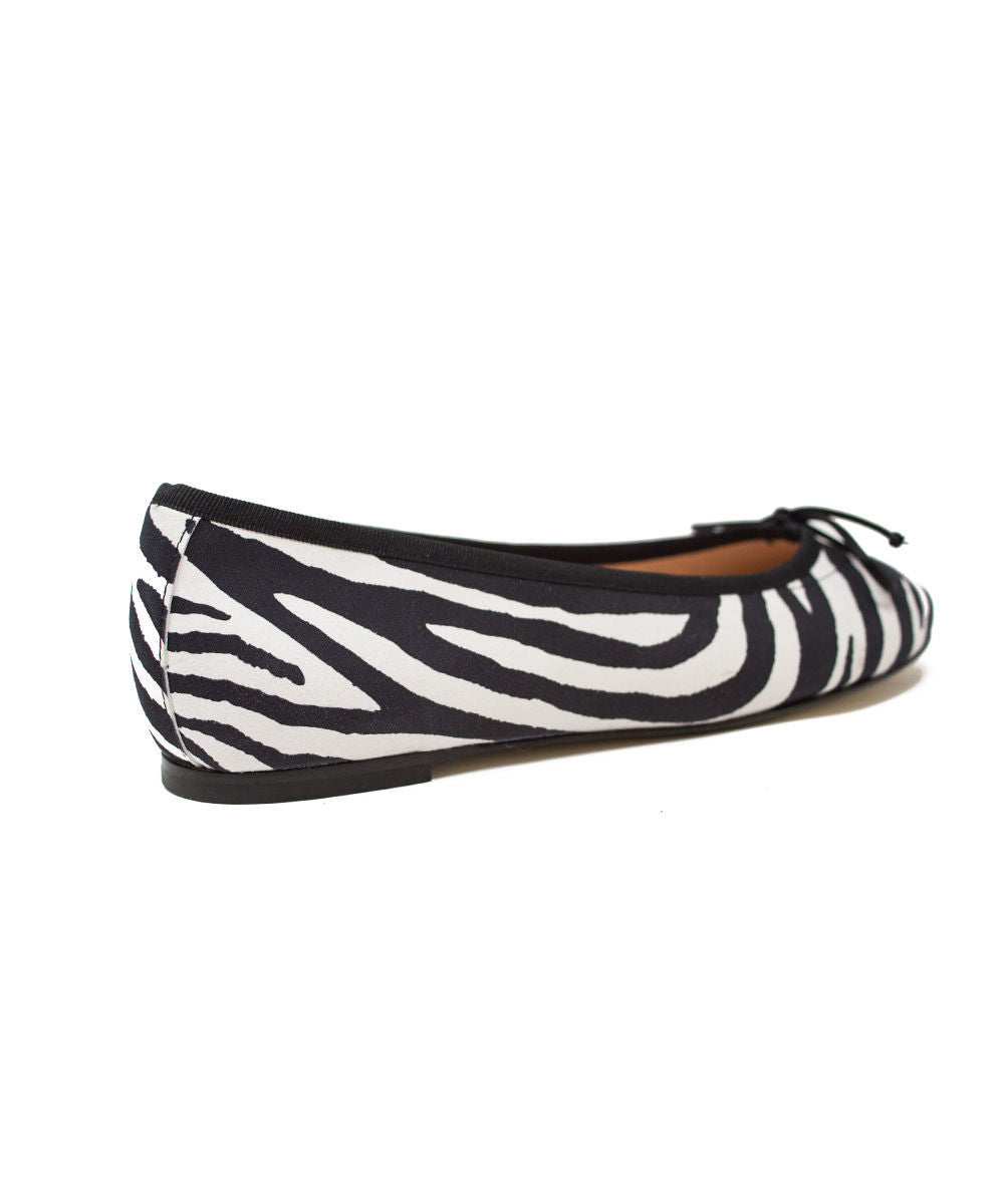 Ballet Flat - Zebra Black