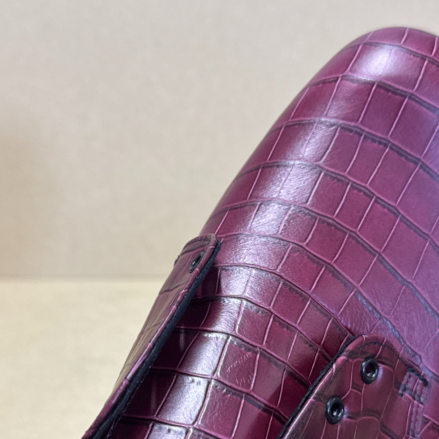 Kelly Burgundy Croc - Size 10 (DSM7)